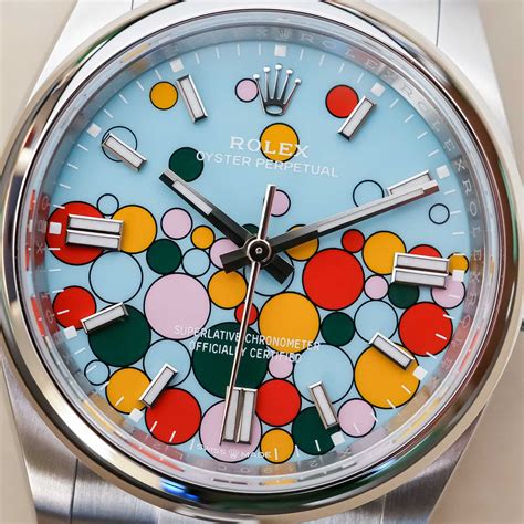 rolex colorful dial